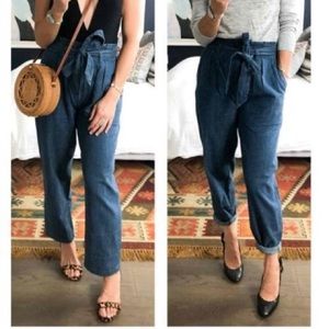 J. Crew Paper-bag Pant in Chambray NWT